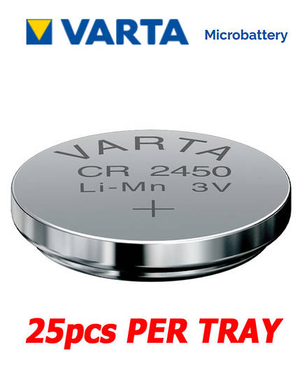 VARTA CR2450 Lithium Battery 25Pcs Tray