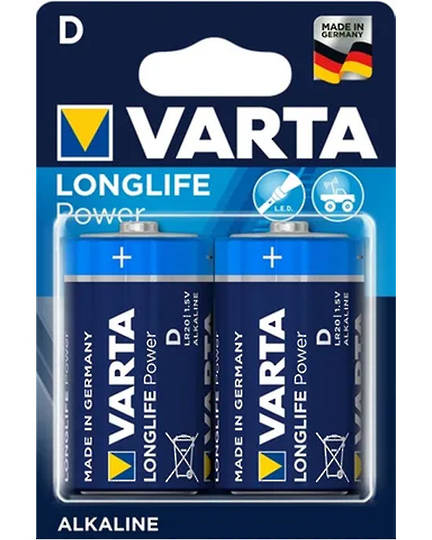 VARTA D Size Alkaline Battery 2 Pack