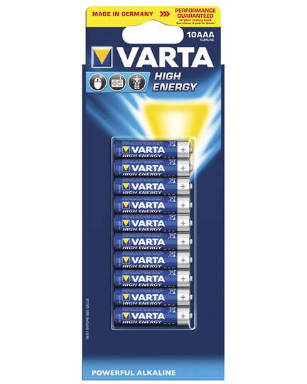 VARTA AAA Size Alkaline Battery 10 Pack