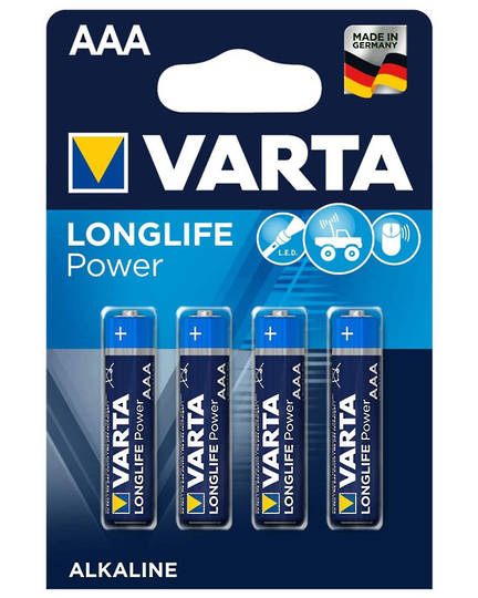 VARTA AAA Alkaline Battery 4 Pack