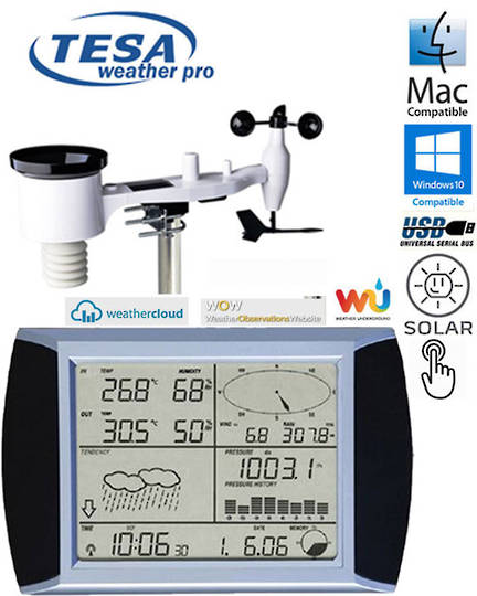 WS1081 Ver3 TESA Touch Screen Weather Center with PC interface