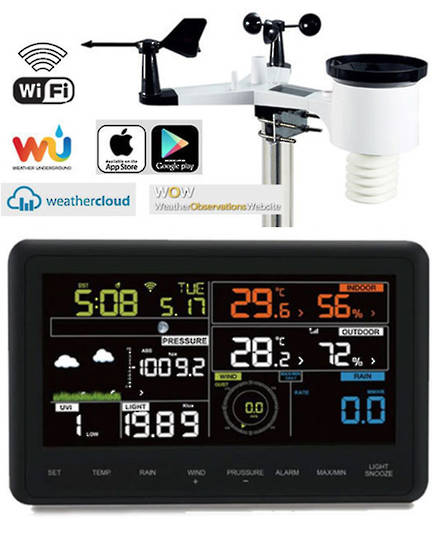 WS2900C-PRO TESA Prof 7 Inch Colour WIFI Weather Station