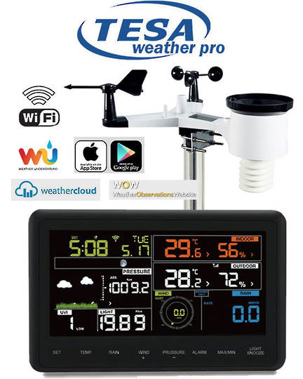 WS2900C-PRO TESA Prof 7 Inch Colour WIFI Weather Station