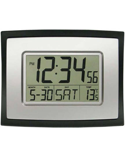 WT-8002U La Crosse Wall Clock with Indoor Temperature
