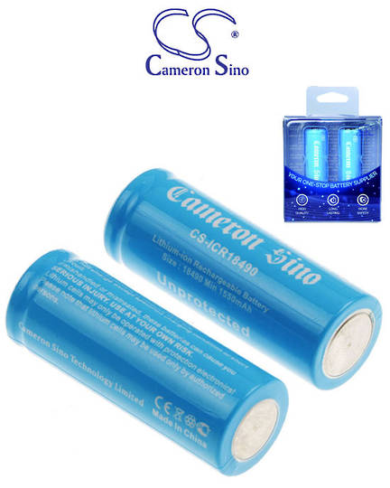 CS ICR 18490 NE 18490 1600mAh 3.7V Li-Ion Rechargeable Battery