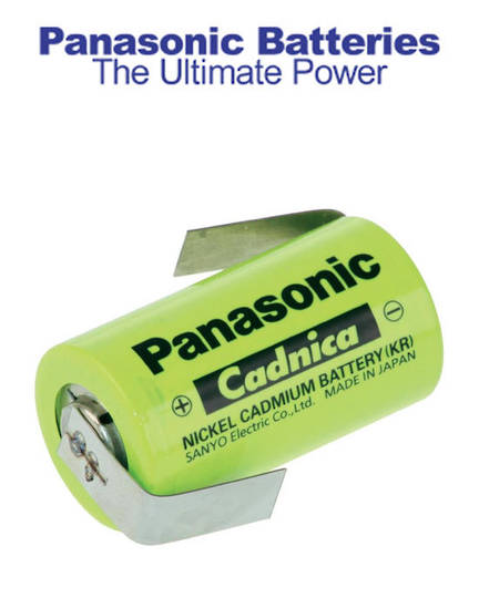 SC SUB-C Size PANASONIC Ni-Cd Battery with Tag