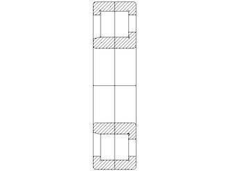 NJ211EW: 55X100X21MM Bearing Cylindrical Roller Metric