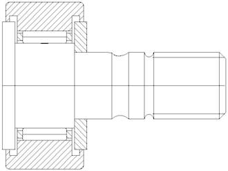 CF16UU: 16X35X52.1MM Bearing Track Roller Stud Type Metric