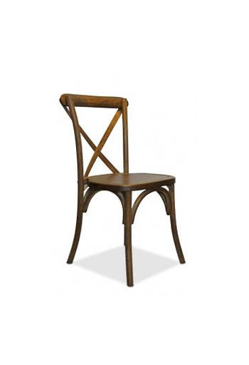 Cross Back Wooden Chair