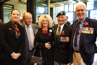 Dame Trelise Cooper and veterans