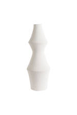 Double Angle Ceramic Vase White