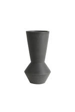 Angle Ceramic Vase Black
