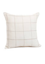 Norris Grid Embroidered Cushion