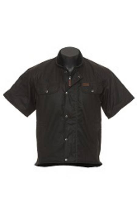 Outback Sleeved Oilskin Vest-6037