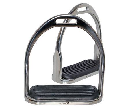 Blue Tag SS Stirrup Irons with Treads