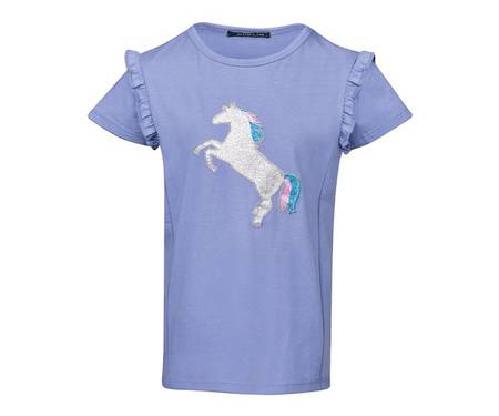 Dublin Childs Alana Glitter Horse Print Short Sleeve Shirt - Childs 8