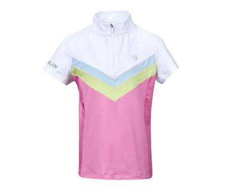 Dublin Justine Colour Block Short Sleeve Childs Competition Shirt