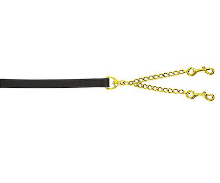 Flair Leather Show Lead - Brass Coupling Chain