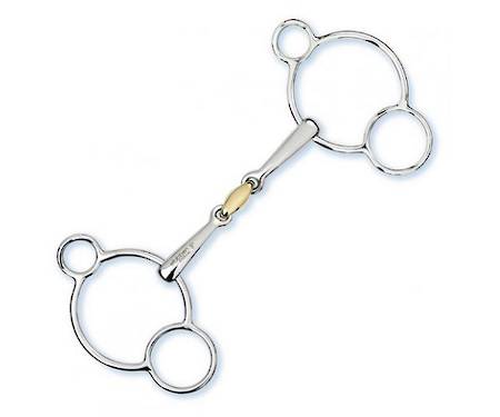 Stubben 2280 3 Ring Universal Gag with Copper Link