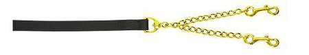 Flair Leather Show Lead - Brass Coupling Chain