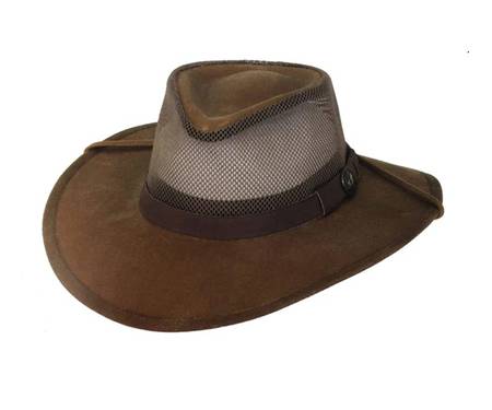 Outback Kodiak Oilskin Hat with Mesh - 1472