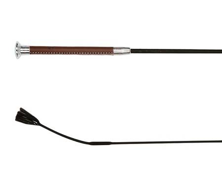 Dublin Leather Embossed Dressage Whip