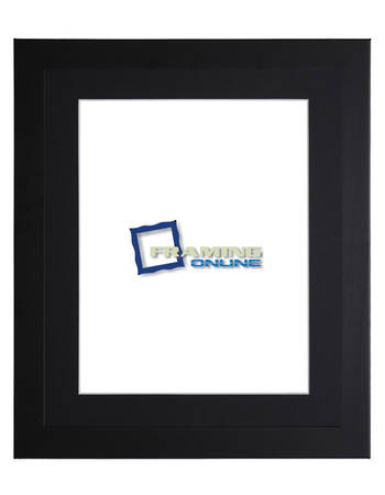 20"x24" Black Frame Black Mat 405