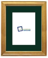 8"x12" Rimu Stain Frame Green Mat 63rs264