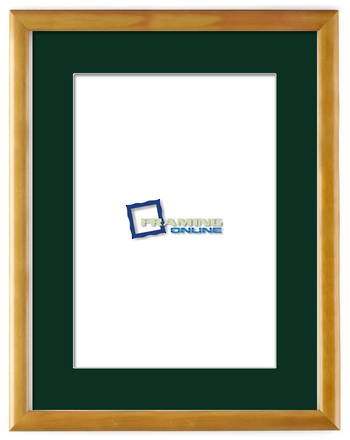 12"x16" Rimu Stain Frame Green Mat 28hon