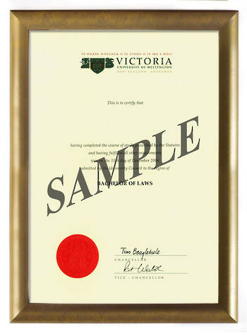 Victoria Degree Gold Frame 802