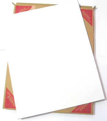 White Matboard Sheet with Black Core