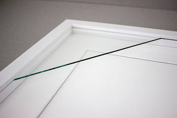 100x100mm 9-Window White Box Frame White Mat 52sw