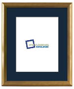 10"x13" Gold Frame Blue Mat 802gbr837