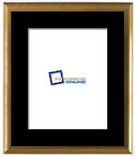 11"x14" Gold Frame Black Mat 802gbr210