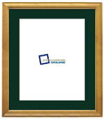 16"x20" Rimu Stain Frame Green Mat 63rs264
