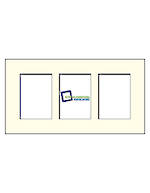 4x6 3-Window Cream Mat