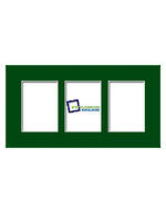 8x10 3-Window Green Mat