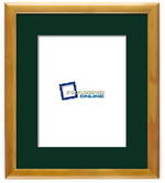 8"x10" Rimu Stain Frame Green Mat 28hon264
