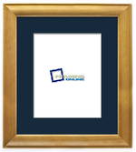 8"x10" Rimu Stain Frame Blue Mat 63rs837