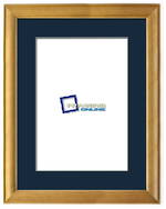 12"x16" Rimu Stain Frame Blue Mat 63rs