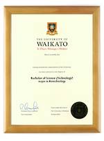 Waikato Degree 28hon CONSERVATION