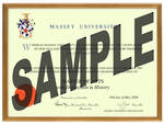 Massey University Degree 103hon