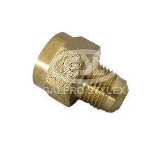 1/2" F x 3/8" M Flare Gas Inlet Connector