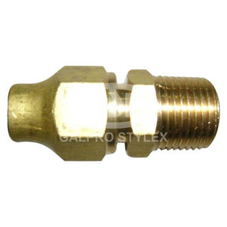 3/8" Flare x 1/2" Male Connector & Nut