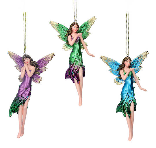 Resin Tall Multi Colour Fairy 17cm