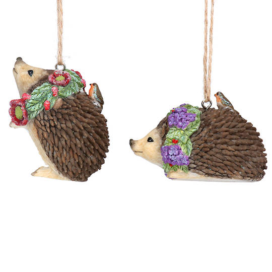 Resin Flower Hedgehog 5cm
