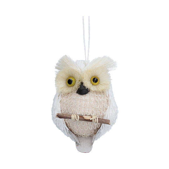 Bristle White Barn Owl 13cm