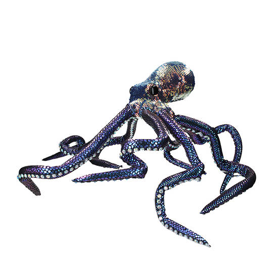 Fabric Sequin Large Octopus 38cm