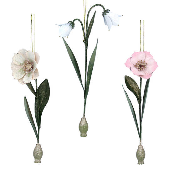 Tin Painted Flower 20cm