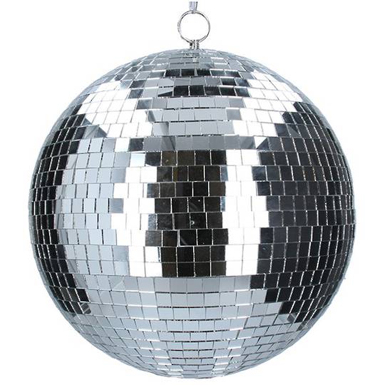 INDENT - Giant Mirror Glass Ball, Silver 25cm